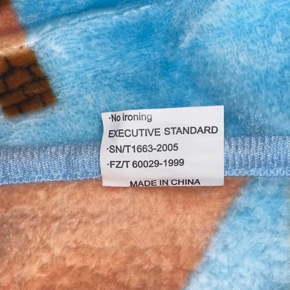 Super Mario Blue and Red Blanket